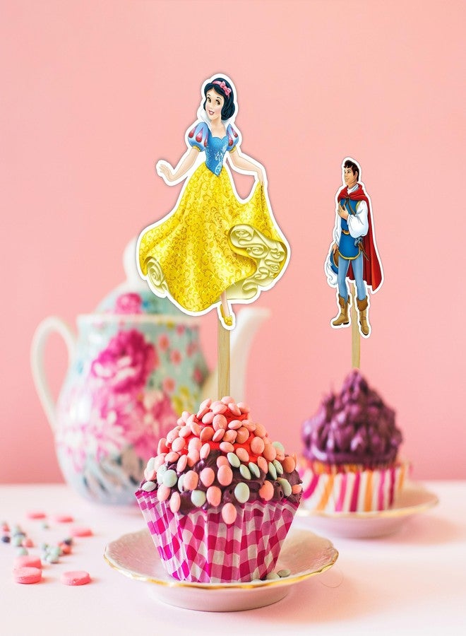 Seyal "Snw Whte and the Sevn Dwafs Cupcake Topper | Fairytale Party Decor | Enchanted Forest Theme | Classic Story Celebration | Magical Cake & Cupcake Decorations" - Image 5