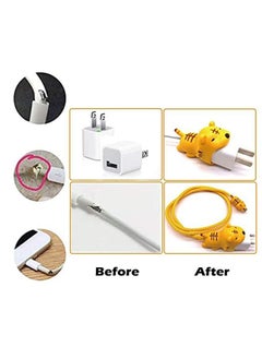 Ocean 3D Cartoon Series Fast Charger Protector For IPhone 18W 20W IPhone 14 13 12 11 Pro Max Fast Charging Cable Charger Head Protective Cover Cable Accessory Data Cable Protective Sleeve  - Image 3