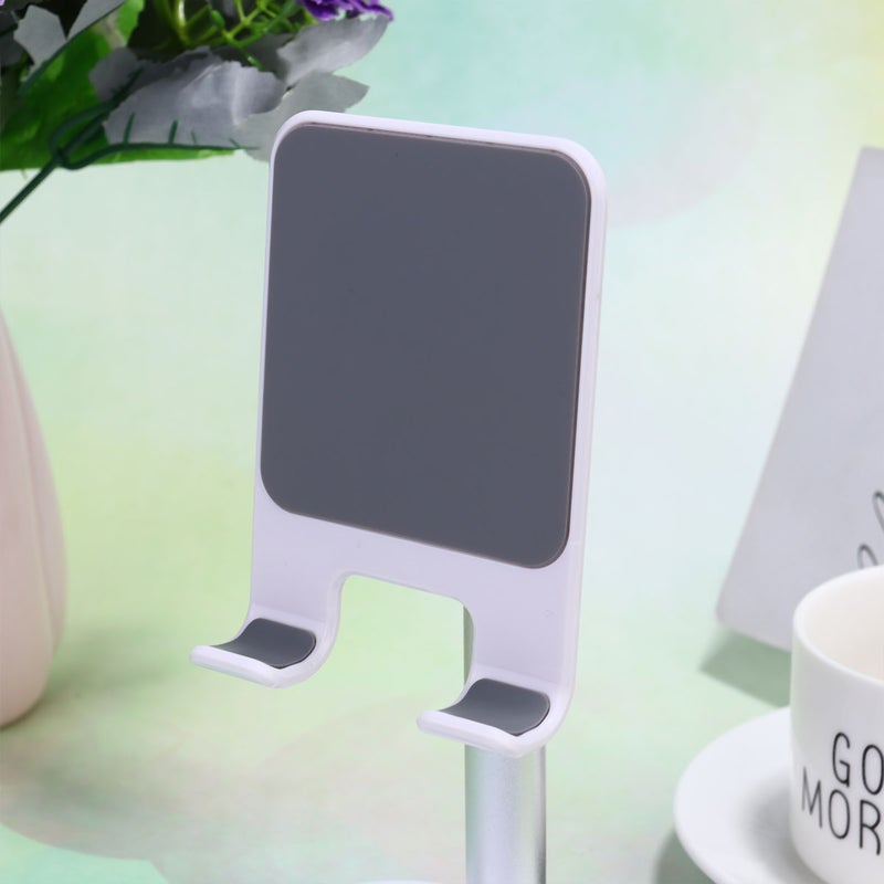 Phone Tablet Mount Lazy Phone Holder Desktop Stand Tablet Bracket Hand Free Telescopic Phone Tablet Display Stand (White) - Image 5