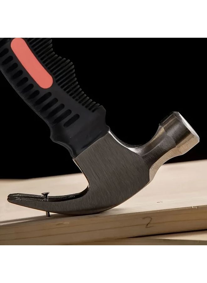 Black Carbon Steel Claw Hammer Small Woodworking Iron Household Hardware Tool - Image 4