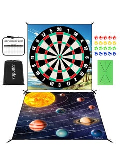 Golf Game,Golf Chipping Game, Giant Size Targets With Chipping Mat, Golf Chipping Practice Mats, Stick And Chip Golf Game, Indoor Outdoor Games-Choose Classic Or Darts