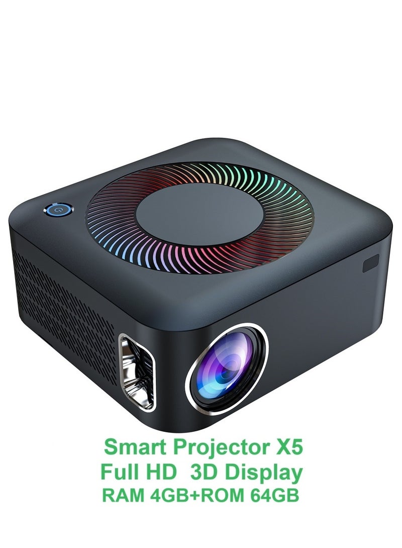 General Smart Projector X5 Full HD Bluetooth Projector Portable 1080P 4K HDR10+Technology 3D Display RAM 4GB+ROM 64GB  - Image 1