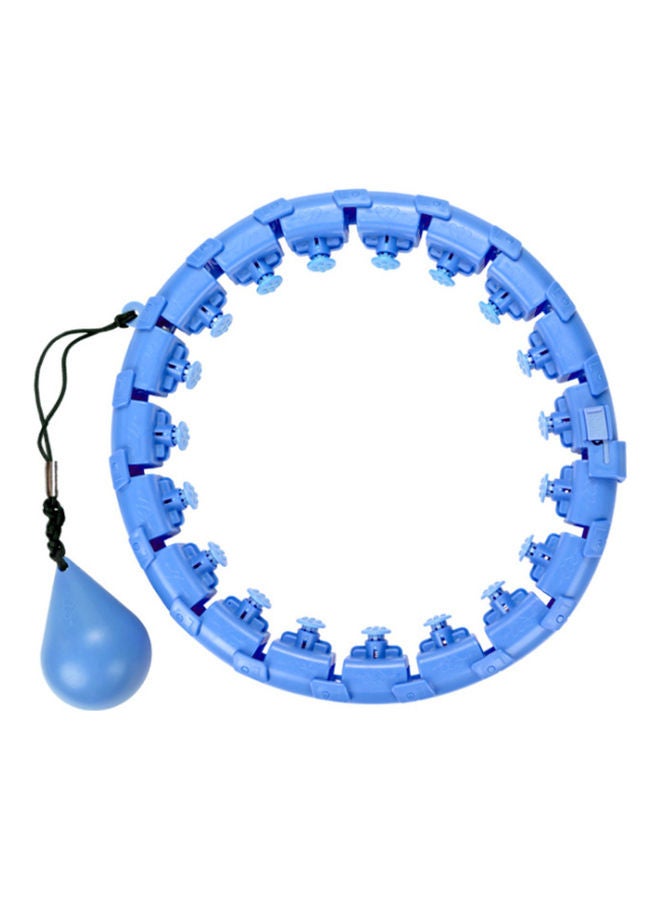 NIBEMINENT Non-Fall Fitness and Massage Waist Hoop with Detachable Knots 