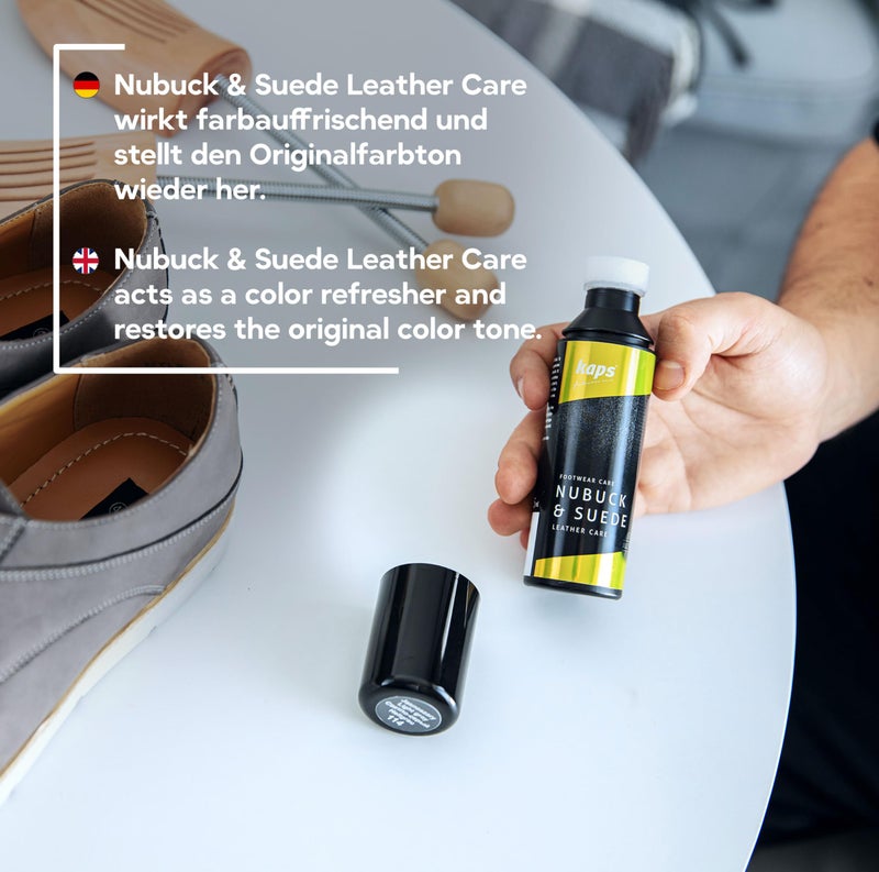 Kaps Shoe Conditioner For Nubuck And Suede, With Sponge Applicator, Nubuck Suede Care, 7 Colors (118 - Black) - Image 5