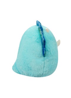 Squishmallows 12 inch Malik Blue Triceratops Fuzzamallow , Officially Licensed Kellytoy Plush Toy, Colorful Soft Toy, Gift for Kids, Girls & Boys Washable Squishy Stuff Toy Multicolor All Age  - Image 3