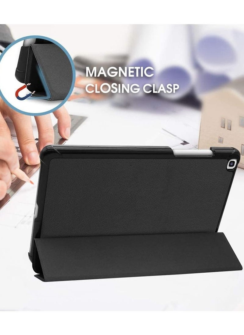 YoYoTech Galaxy Tab A 8.0 2019 Case T290 T295, Slim Light Cover Trifold Stand Hard Shell Folio Case for 8.0 inch Galaxy Tab A 2019 Without S Pen Model SM-T290 (Wi-Fi) SM-T295 (LTE)  - Image 2