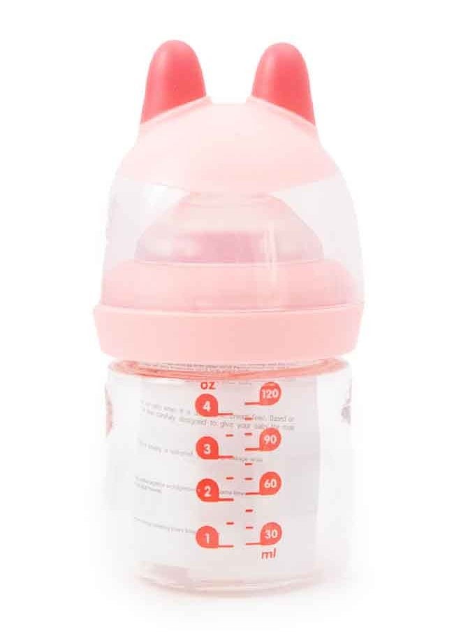 Bebecom Glass Bottle 120ml BPA Free, 0-3 Months, Pink - pzsku/Z94F86548F61553F0A5CCZ/45/_/1650023164/c592e172-e809-41ef-aabe-16616b2b6eea