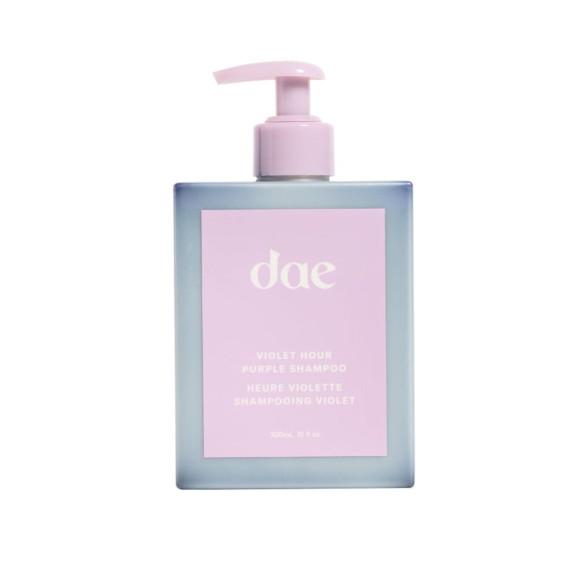 شامبو دAE للشعر باللون البنفسجي ساعة البنفسجي يقاوم الصفار يعزز اللون يصلح التلف 10 أوقية