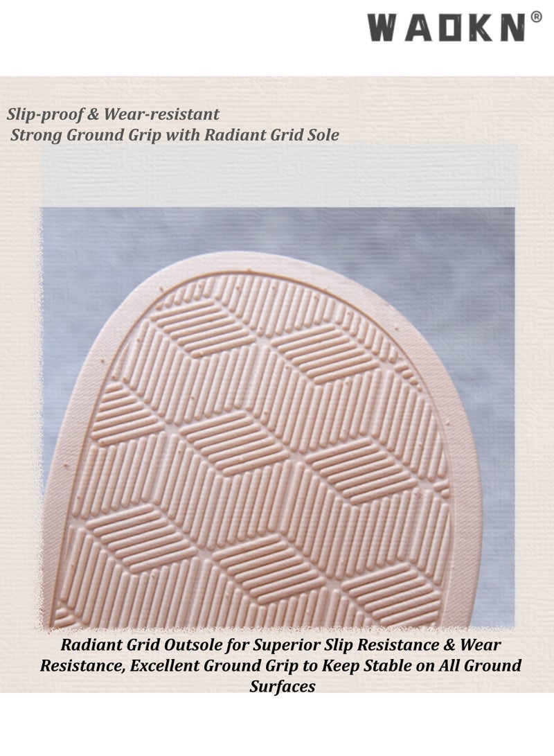 دبليو أيه أو كي أن الرجال مفتوحة إصبع القدم PVC قطعة واحدة مصبوبة الشريحة Sandals ، الشبكة الإشعاعية المسطحة غير الانزلاق ارتداء الحذاء العادي المقاوم مع طباعة الرسالة الزخرفية على أعلى ، الحد الأدنى العصري كل الموسم شرائح دش في الهواء الطلق في الأماكن الداخلية ، الأزرق - Image 4