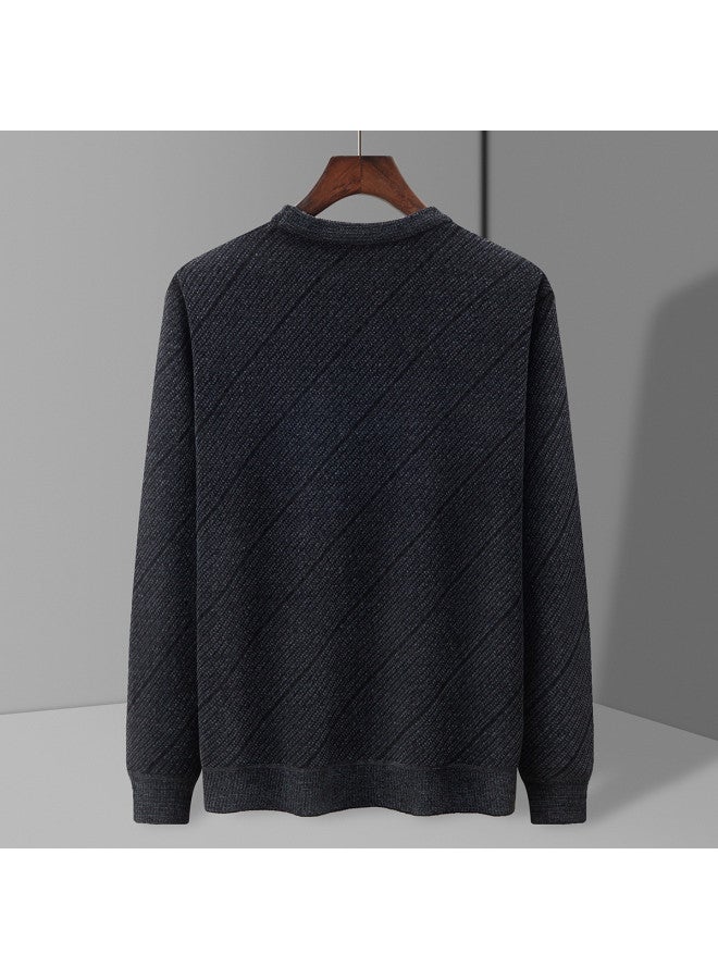 Fapai Business Casual Comfortable Versatile Warm Fleece Sweater Knitwear - Image 3