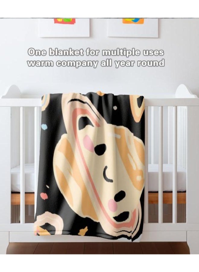 عام بطانية رقيقة من الفانيلا الكرتونية للأطفال والرضع (دافئة ومريحة، ومناسبة للنوم والألعاب) 70 سم * 100 سم - Image 3