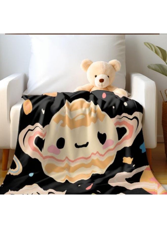 عام بطانية رقيقة من الفانيلا الكرتونية للأطفال والرضع (دافئة ومريحة، ومناسبة للنوم والألعاب) 70 سم * 100 سم - Image 2