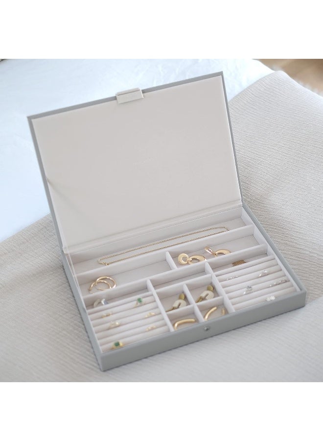 Stackers Supersize Jewellery Box Lid, Pebble Grey - Image 2
