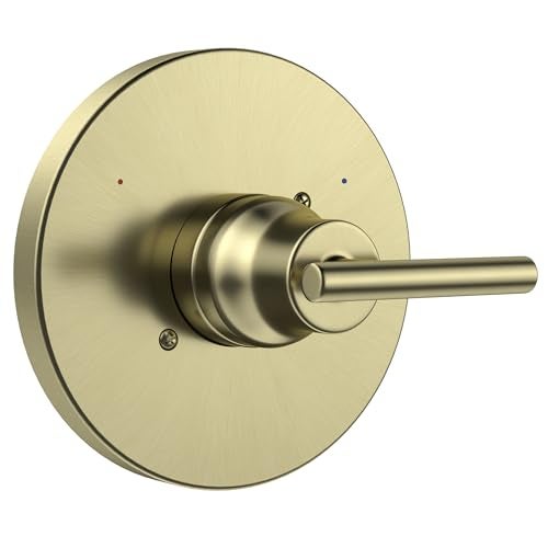 KANDENT Replacement for D Faucet 14 Series SingleFunction Champagne Bronze Shower Valve Trim Kit Shower Handle Champagne Bronze Shower Trim Kit T14059CZ Cartridge and Valve Not Included - Image 1