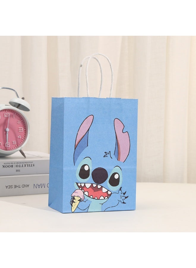 S-Quality 5PCS Stitch Cartoon Theme Birthday Party Paper Gift Bags – Kids Party Favor Bags, Candy Bags, Shopping Bags - Image 3