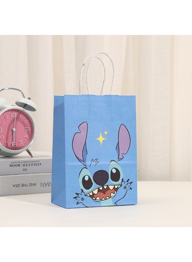 S-Quality 5PCS Stitch Cartoon Theme Birthday Party Paper Gift Bags – Kids Party Favor Bags, Candy Bags, Shopping Bags - Image 5