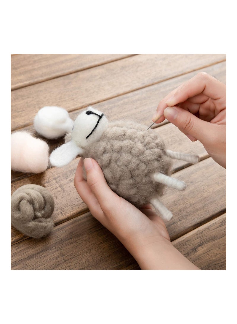 KASTWAVE Fibre Wool Yarn Roving, 50 Colors for Needle Felting Hand Spinning DIY Craft Materials - Image 5