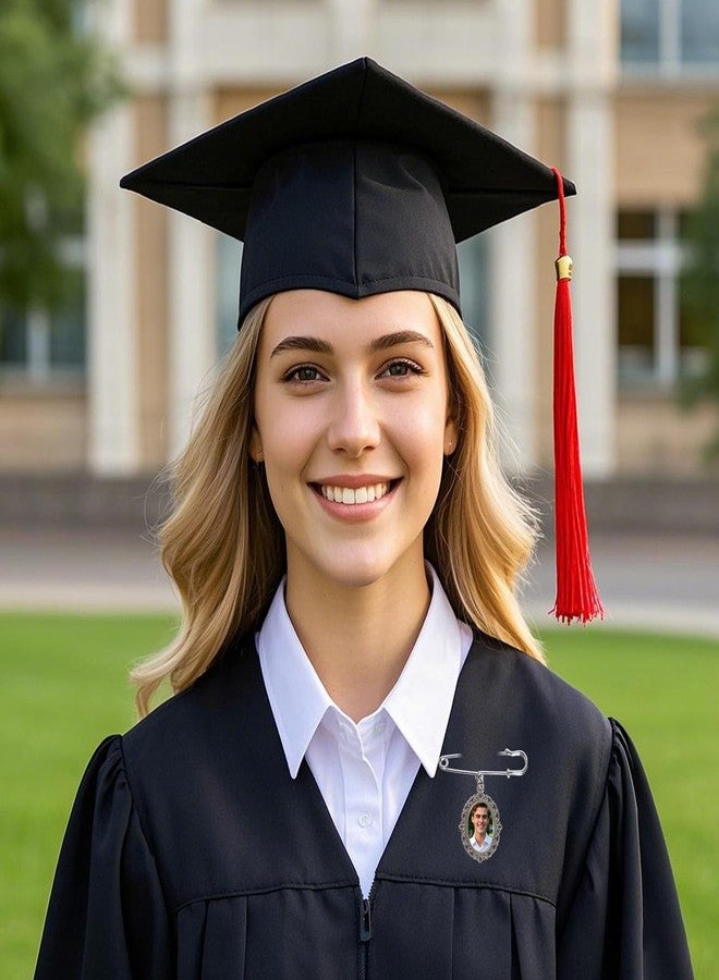 Phnydreg 7Pcs Graduation Cap Memorial Photo Charms Sublimation Tassel Charms for Graduation Cap and Gown Decoration - Image 3