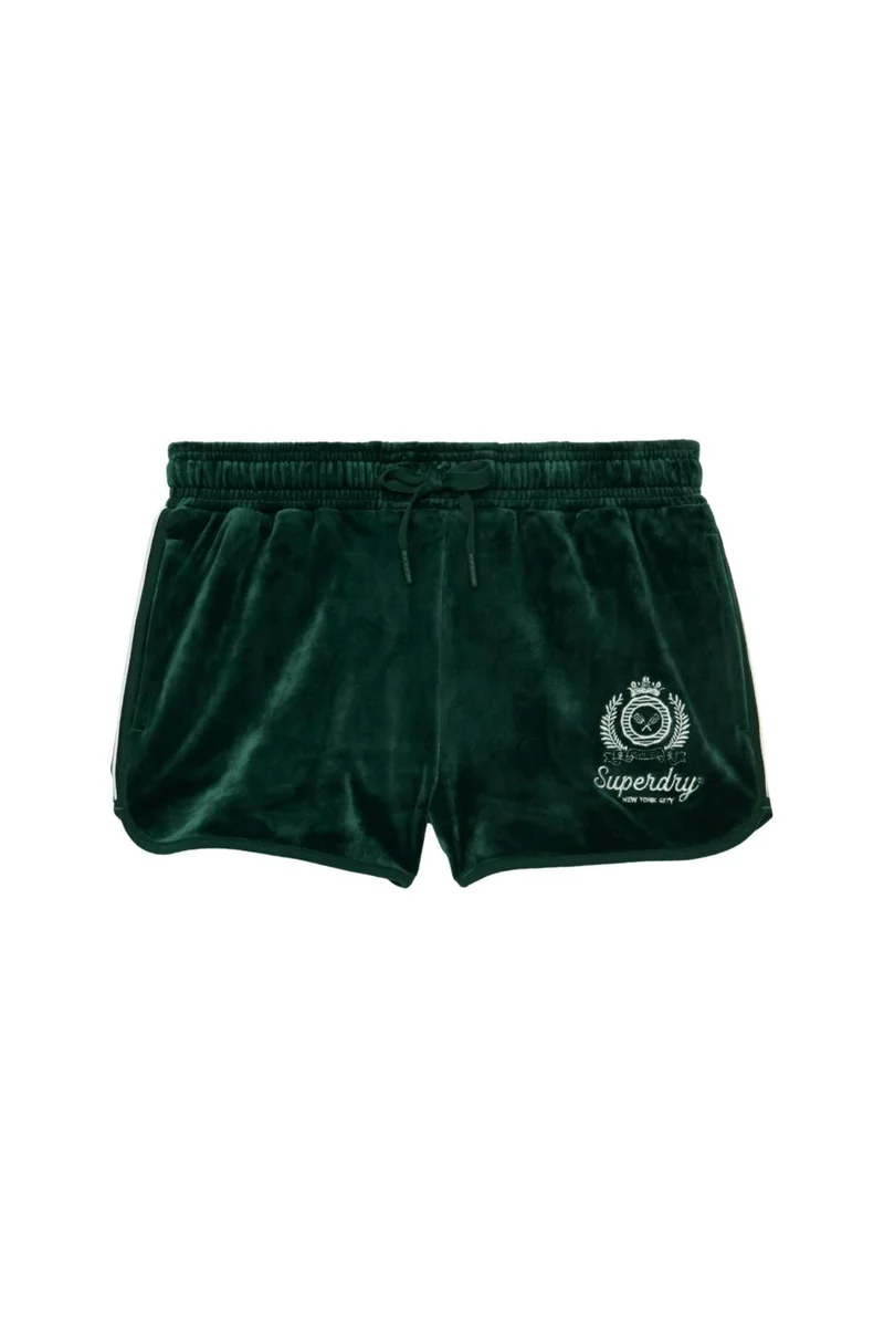 سوبر دراي Country Club Velour Zip Shorts