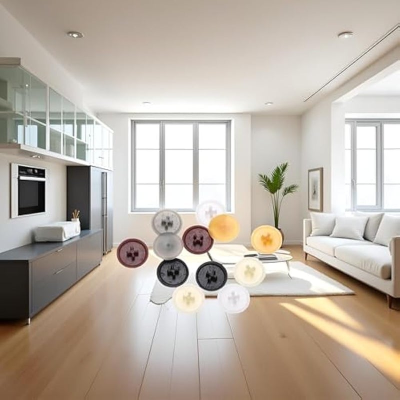 مجموعة متنوعة من اغطية البراغي البيضاء مكونة من 100 قطعة، اغطية بلاستيكية ذاتية التنصت، اغطية فتحات لرؤوس براغي فيليبس والخزانة والزينة والبراغي ذاتية التثبيت (11 ملم) - Image 5