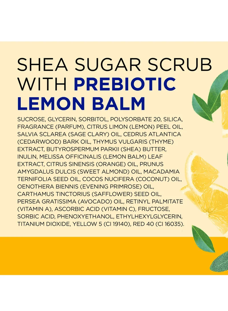 Dr Teal's Dr Teal's Shea Sugar Scrub Prebiotic Lemon Balm 538Gm