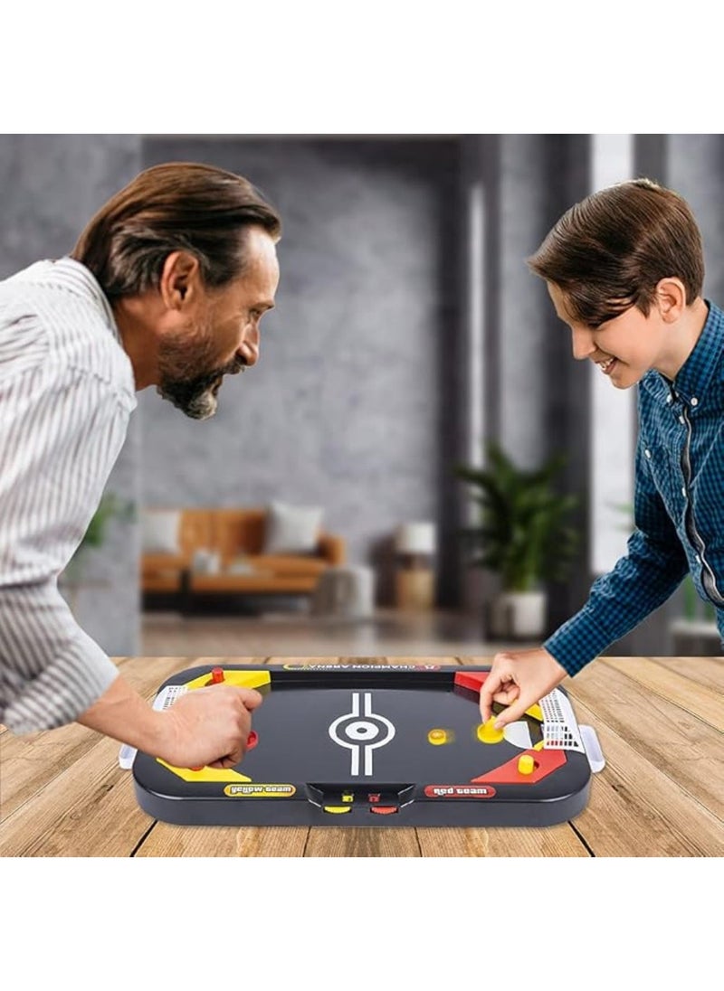 Hockey Tabletop Game Set, 2 in 1 Desktop Football Puck Game Compact Portable Soccer Hockey Table Game Improve CoordinHockey Tabletop Game Set, 2 in 1 Desktop Football Puck Game Compact Portable Soccer Hockey Table Game Improve Coordination Interactive Hockey Table Game Toyation Interactive Hockey Table Game Toy