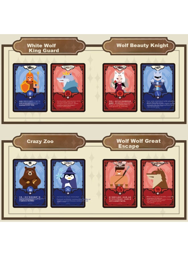 Werewolf Full Card Set Dark Gold Premium Edition Nightfall Please Close Your Eyes Murder Party Board Game Casual Gathering Cards - Image 3