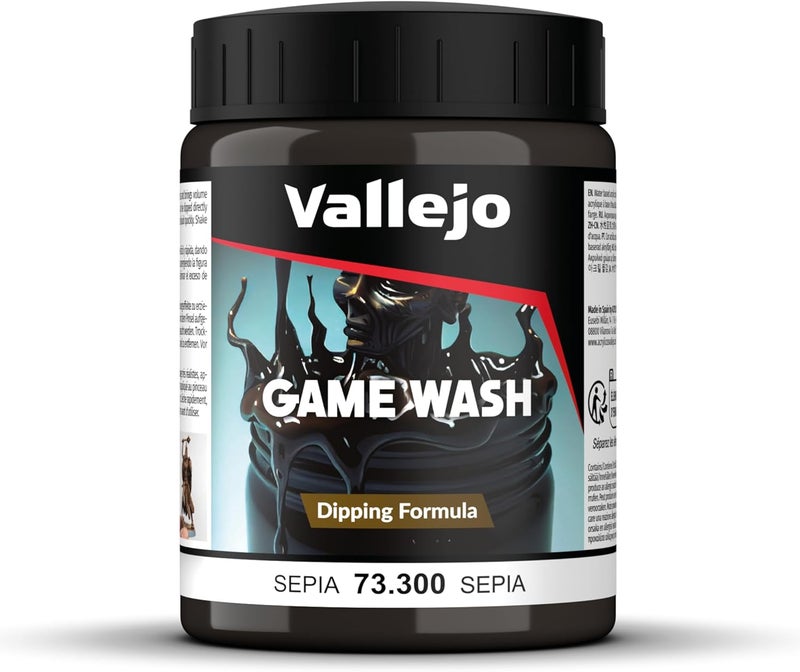 Vallejo 73300 GAME COLOR DIPPING FORMULA SEPIA 200ml - Image 1