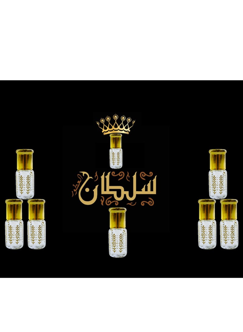 سلطان 8 قطع مخلط سلطان العطور ثابت يدوم أطول عبوة اقتصادية 3 مل