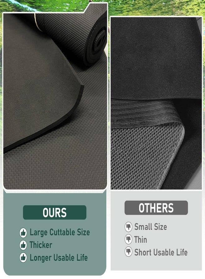 Wibeelee Aquarium Leveling Mat 2PCS/Set Neoprene Non-Slip Shockproof Fish Tank Pad Waterproof Textured Surface for Uneven Surfaces Durable Fish Tank Mat with Easy-Cut Edges (No Glue, 11.8 x 11.8 Inch) - Image 4