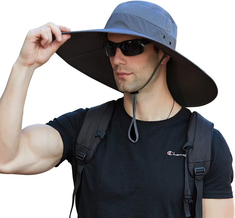 Leotruny Super Wide Brim Bucket Hat UPF50+ Waterproof Sun Hat for Fishing Hiking Camping - Image 1