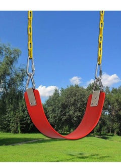 Funz Iron wall swing with swing seat and chains for outdoor activities red color  - Image 5
