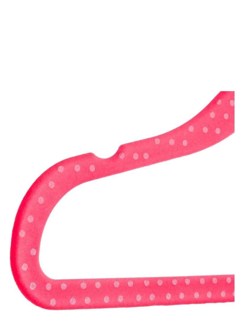 Rightsure Baby Clothes Hangers, Kids Velvet Hangers, Baby Toddler Kids Hangers With Swivel 360 Hook, Notched Shoulder Design For Children Clothes, Sturdy&Durable Clothes Hangers (Red, 50pcs)  - Image 4