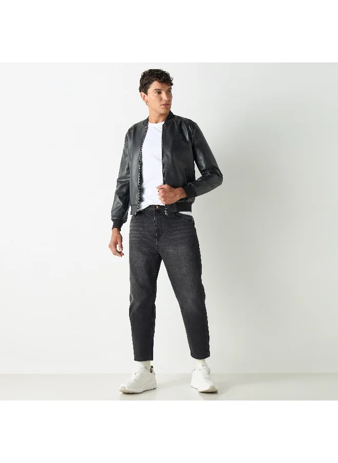Lee Cooper Lee Cooper Zip Through Bomber Jacket with Pockets
