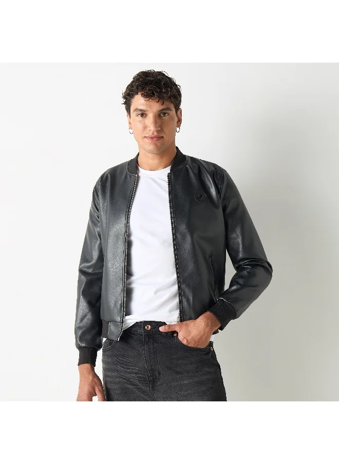 Lee Cooper Lee Cooper Zip Through Bomber Jacket with Pockets