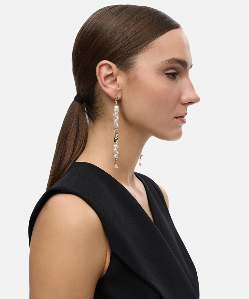 Ipekyol Faux Pearl Dangle Earrings