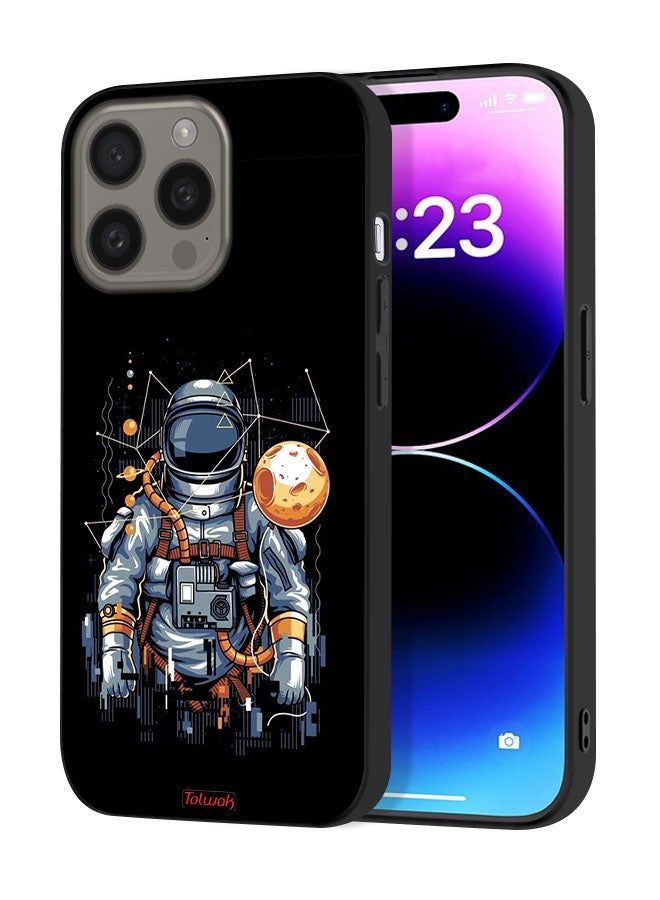 Tolwak Apple iPhone 15 Pro Max Protective Case Cover Astronaut Abstract Art - Image 1