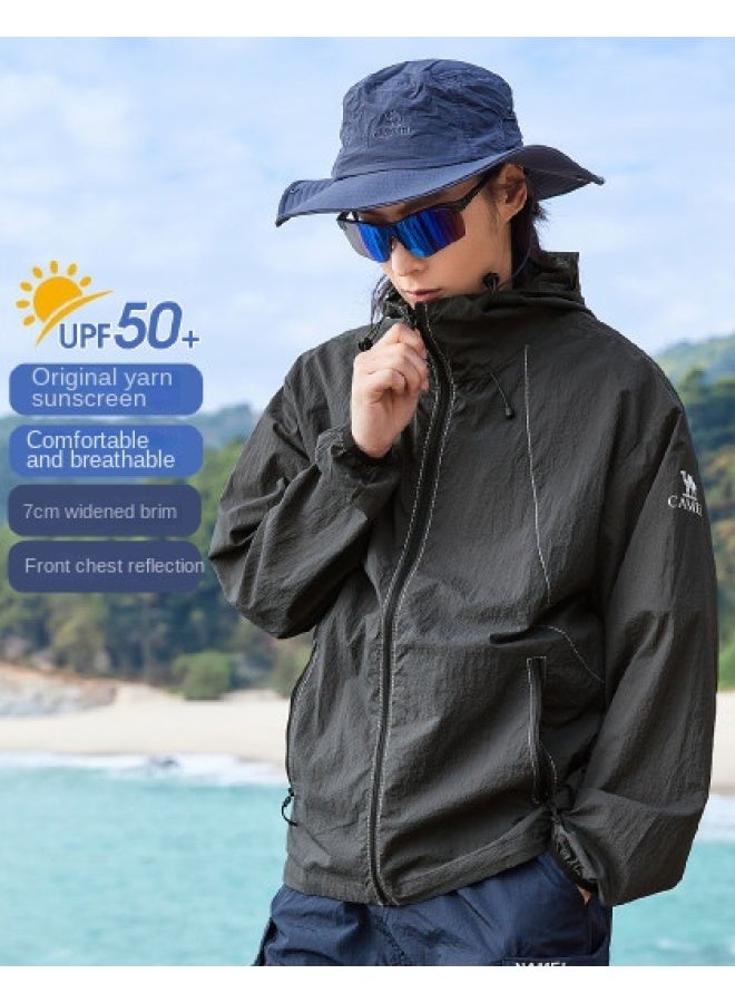 كاميل 【UPF50+ سترة زوجية عالية الحماية من الشمس】 ملابس خارجية موحدة الجنسين مقاومة للأشعة فوق البنفسجية وقابلة للتنفس - Image 1