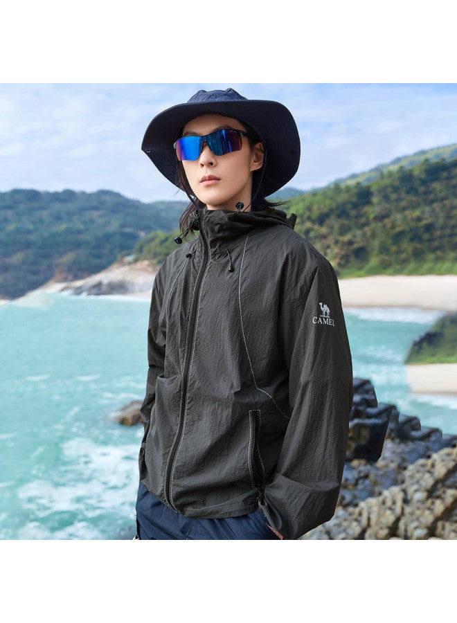 كاميل 【UPF50+ سترة زوجية عالية الحماية من الشمس】 ملابس خارجية موحدة الجنسين مقاومة للأشعة فوق البنفسجية وقابلة للتنفس - Image 5