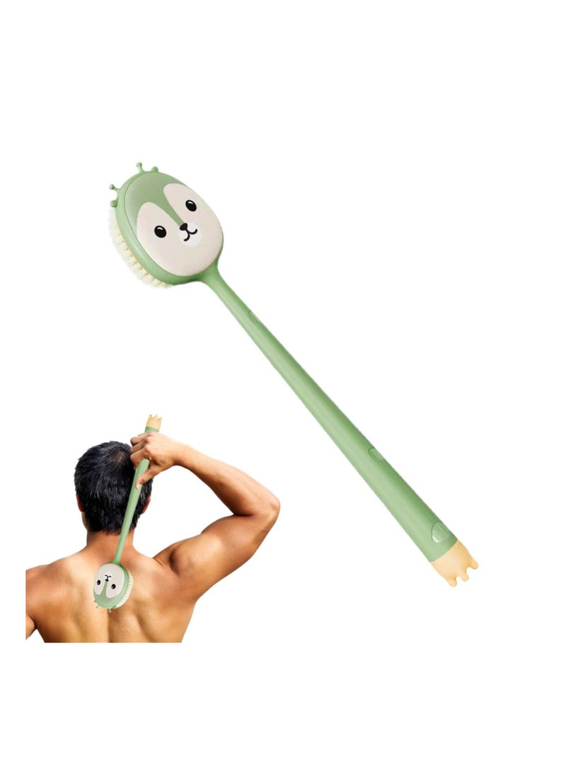 Zikra Back Brush Long Handle for Shower, 14in Long Handle Silicone Bath Scrubber, Gentle Back Skin Scrubber Exfoliate Brush for Women, Massage Improve Blood Circulation, Brush Head for Wet or Dry Brushing - Image 5