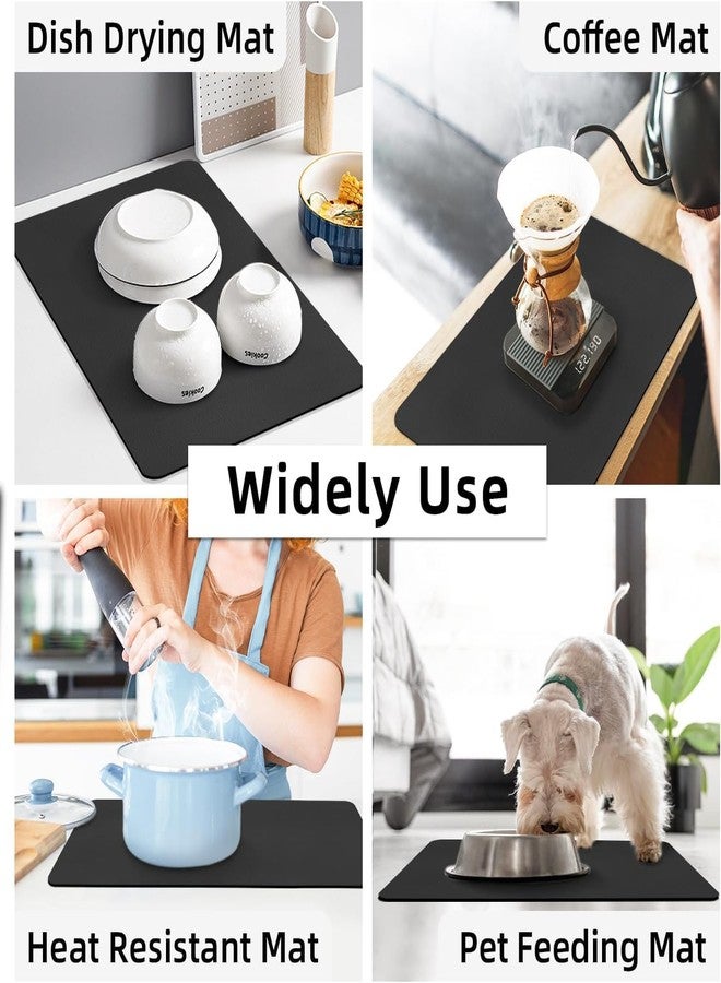 SUPERSTUD Kitchen Dish Drying Mat for Countertop, Super Absorbent Mats for Wet Utensils, Cups & Dishes, Quick Dry Non-Slip Kitchen Counter Matss (40 x 60 cm) - Image 2
