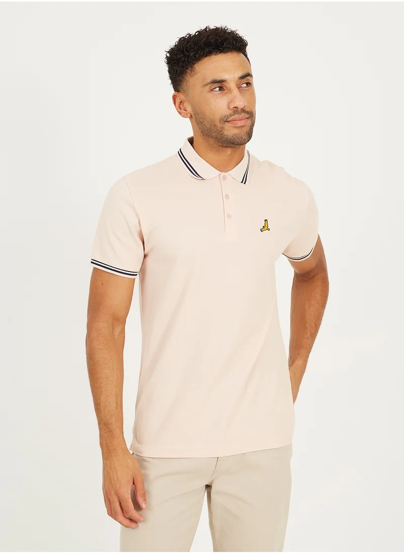 BRAVE SOUL Contrast Polo Shirt