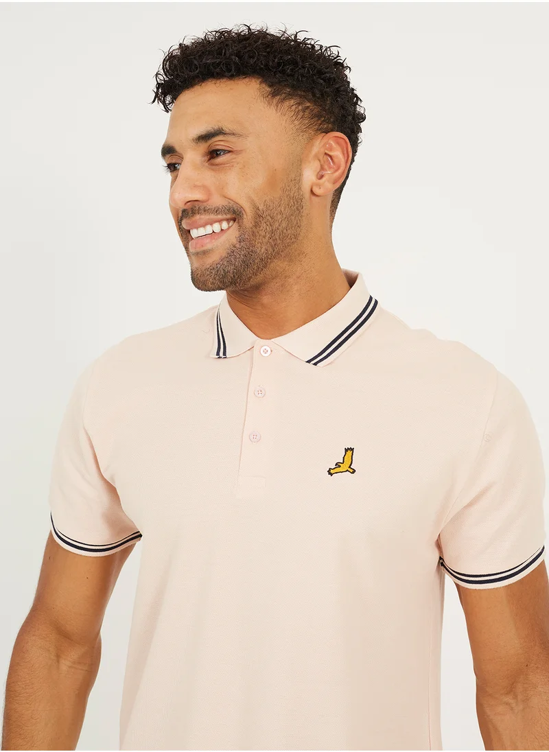 BRAVE SOUL Contrast Polo Shirt