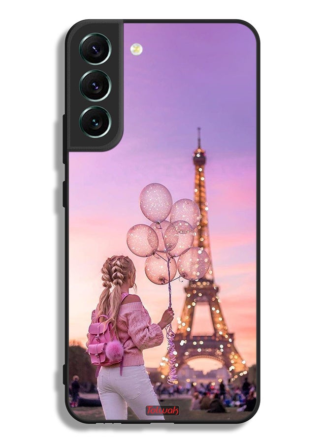 Tolwak Samsung Galaxy S22 5G Protective Case Cover Girl Holding Balloons - Image 3