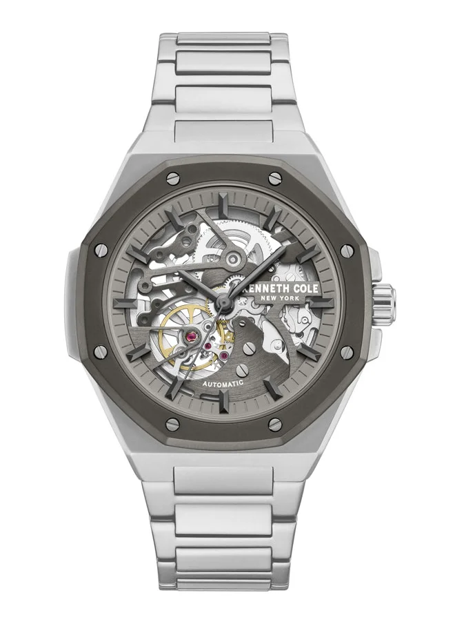 Kenneth Cole New York Kenneth Cole New York 40mm Automatic Men's Watch with Chocolate Dial & Chocolate Stainless Steel Bracelet