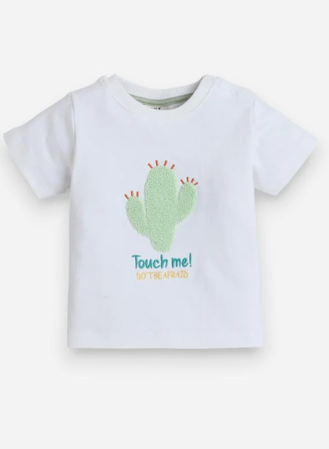 victor and jane Victor And Jane Boys Embroidered T-Shirt and Shorts Set
