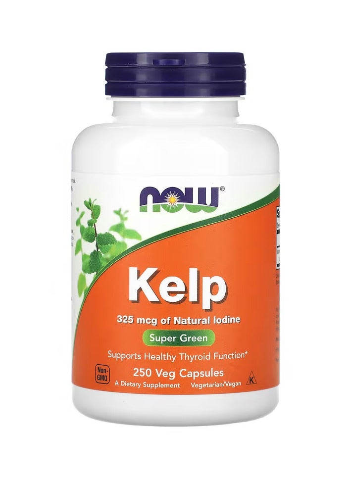 now Kelp 325 mcg Of Natural Iodine - 250 Veg Capsules - Image 1