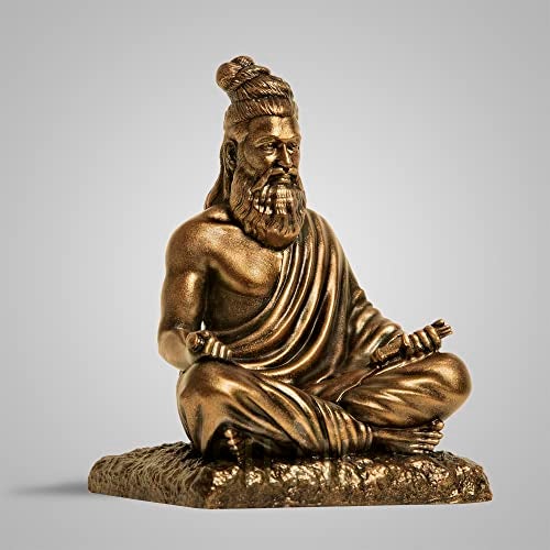 SILAII Thiruvalluvar Sculpture - 5 Inch, Antique Bronze Colour - Image 3