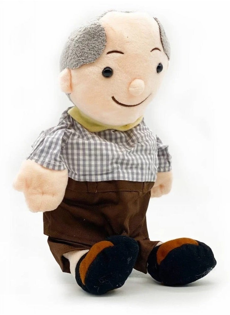 Grandpa Plush Hand Puppet –  Wearable Storytelling Puppet for Kids 