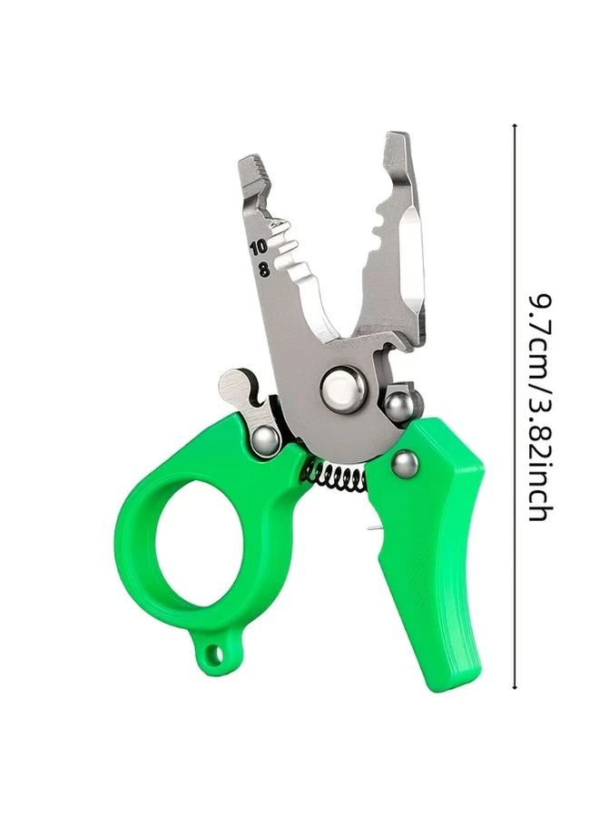 1pc Multi Functional Lightweight Wire Stripper Peeling Winding Cutting Tool - Image 2